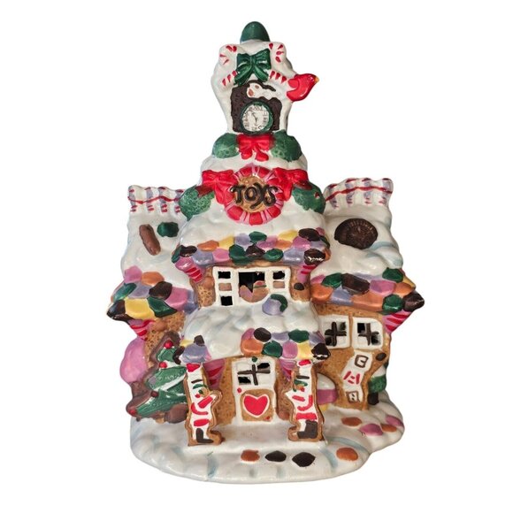 1992 Giny Plum Puddin' Place,‎ Meeting Gingerbread House Christmas Village Light - Picture 2 of 15